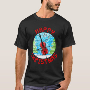 Cello Weihnachten Cellist Streich- Musiker Musik-L T-Shirt
