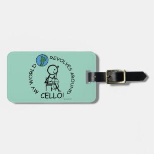 Cello - Weltumdrehungen Gepäckanhänger