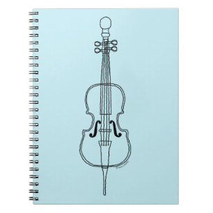 Cello Zeichnend Notizblock