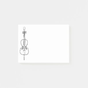 Cello Zeichnend Post-it Klebezettel