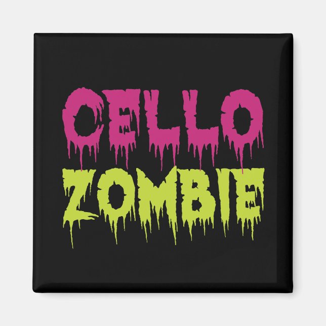 Cello Zombie Magnet (Vorne)