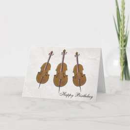Cello zum Geburtstag Karte
