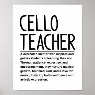 Cellolehrer Poster