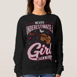 Cellomädchen Cellistin Cellospielerin Cello Sweatshirt