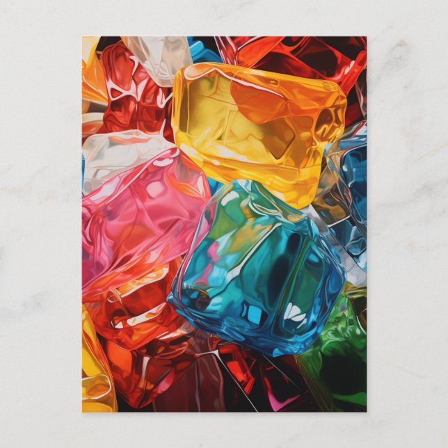 Cellophane Edelsteine Postkarte (Vorderseite)