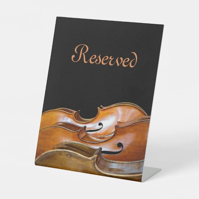 Cellos reserviert sockelschild (Vorderseite)