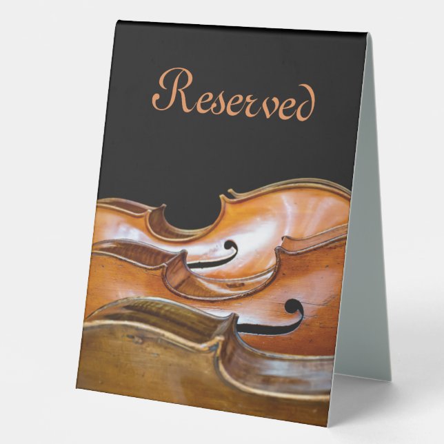 Cellos reserviert tischaufsteller  (Vorderseite)