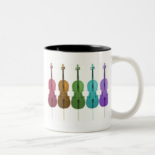 Cellos und Farbe Zweifarbige Tasse