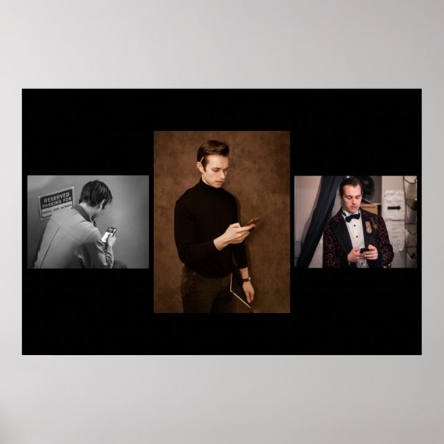 Cellphone Triptych Poster (Vorne)