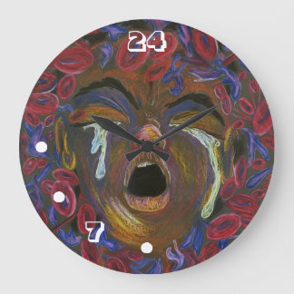 Cellule De Faucille 24/7 (Grande) Horloge Mur