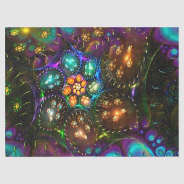 Cellulis 3D-Fraktal Seidenpapier (Vorderseite)