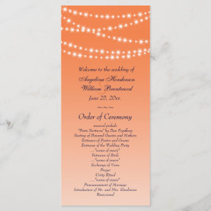 Celosia Orange Twinkle programme de mariage