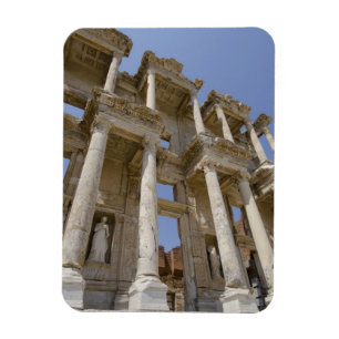 Celsus-Bibliothek, erbaut 114-117 n. Chr. Magnet