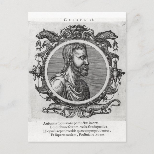 Celsus Postkarte (Vorderseite)