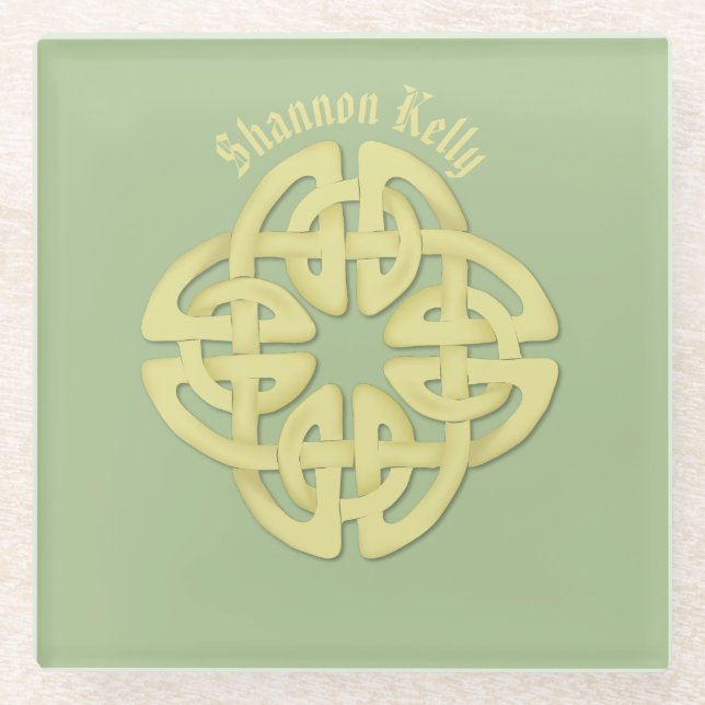 Celtic All-Over-Print Glasuntersetzer (Vorderseite)
