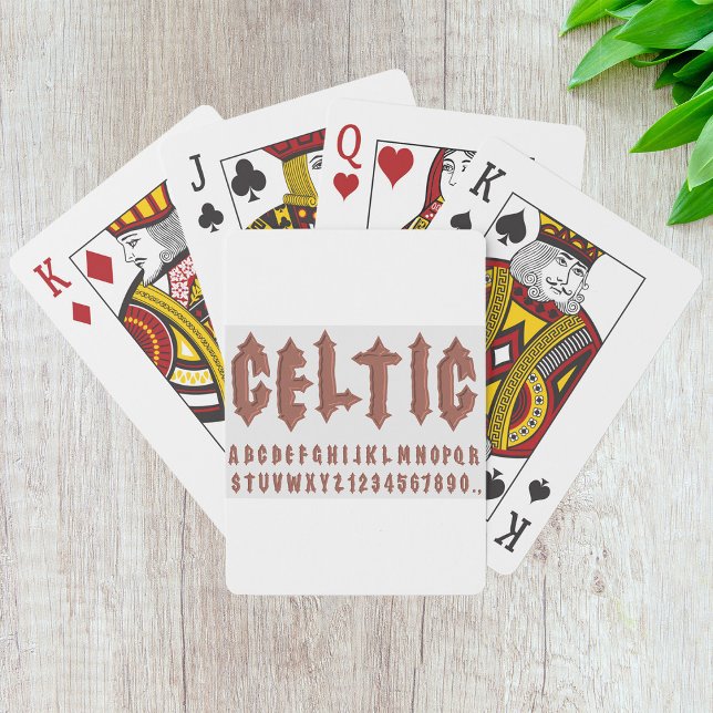 Celtic Alphabet Schriftart Spielkarten (Von Creator hochgeladen)