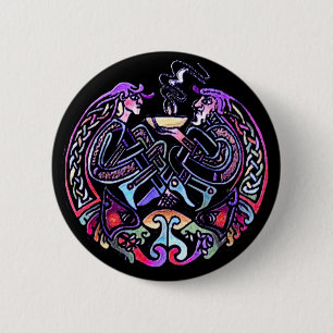 Celtic Art Design Button