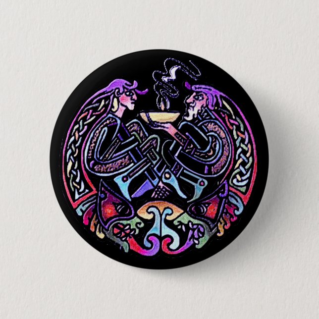 Celtic Art Design Button (Vorderseite)