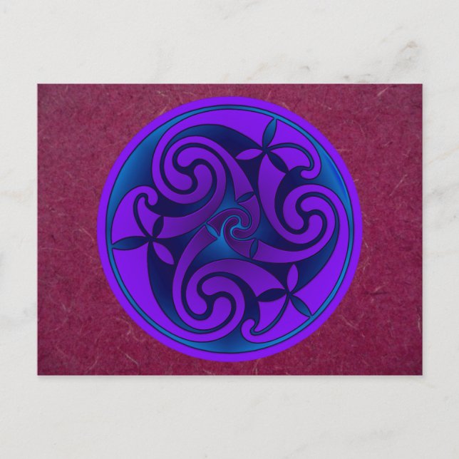 Celtic Art Design Postkarte (Vorderseite)