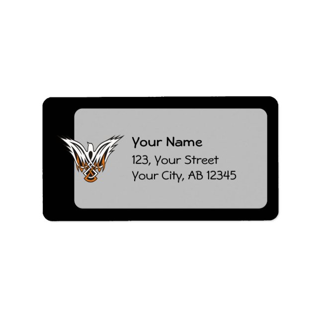 Celtic Bird Adressaufkleber (Vorne)