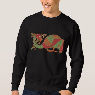 Celtic Bird Besticktes Sweatshirt