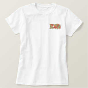 Celtic Bird Besticktes T-Shirt