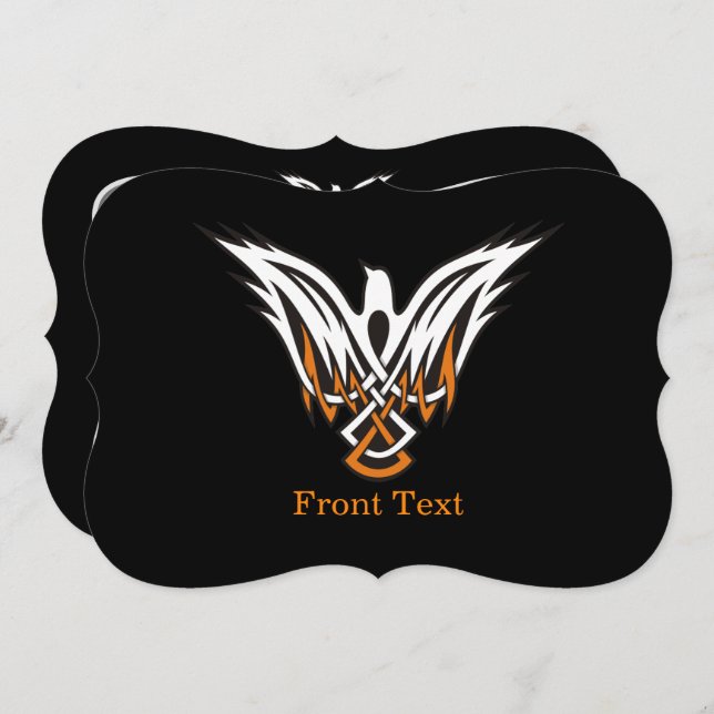 Celtic Bird Einladung (Vorne/Hinten)