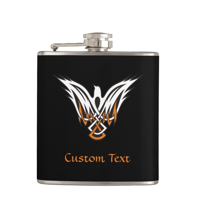 Celtic Bird Hip Flask Flachmann (Vorderseite)