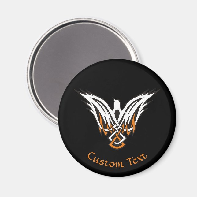 Celtic Bird Magnet (Vorderseite/Rückseite)