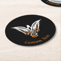 Celtic Bird Round Paper Untersetzer
