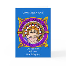 Celtic Birth Blessing Grüße Card