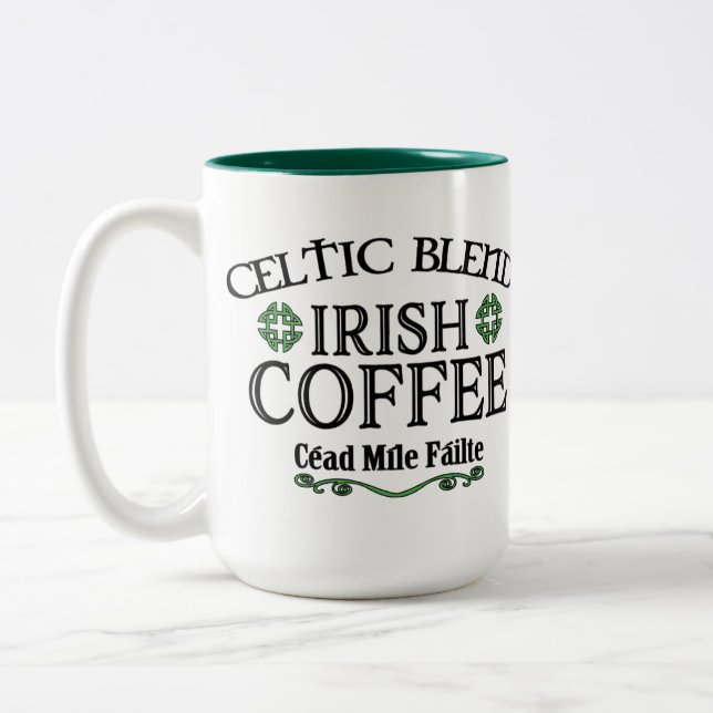 Celtic Blend Irish Coffee Zweifarbige Tasse (Links)