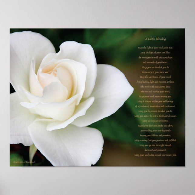Celtic Blessing, 14" x 11" - Semi-Gloss Poster (Vorne)
