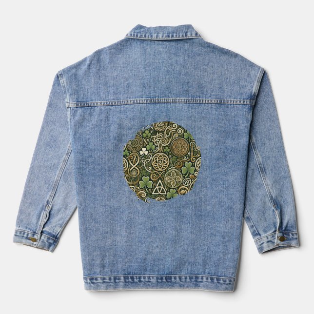 Celtic Bloom Jeansjacke (Rückseite)