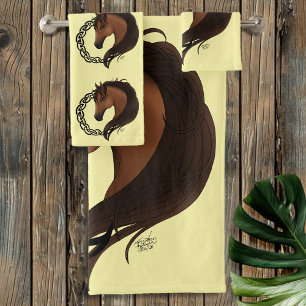 Celtic Brown Horellow Badhandtuch Set