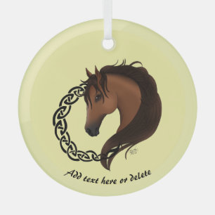 Celtic Brown Horellow Ornament Aus Glas