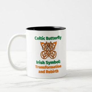 Celtic Butterfly Irish Symbol: Transformation und Zweifarbige Tasse