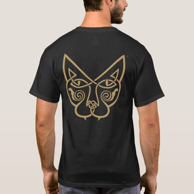 Celtic Cat by Bannigan Artworks T-Shirt (Rückseite)