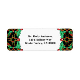 Celtic Christmas Holly Wreath Pattern