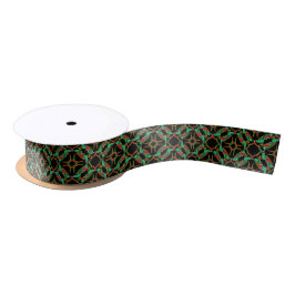 Celtic Christmas Holly Wreath Pattern Satinband