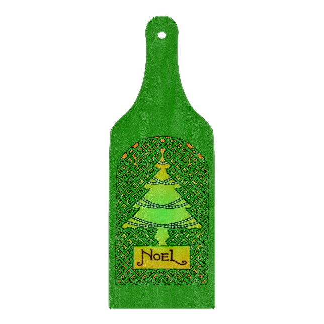 Celtic Christmas Tree Cutting Board Schneidebrett (Vorderseite)