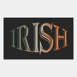CELTIC CLASSICS Irish Flag Collection Rechteckiger Aufkleber