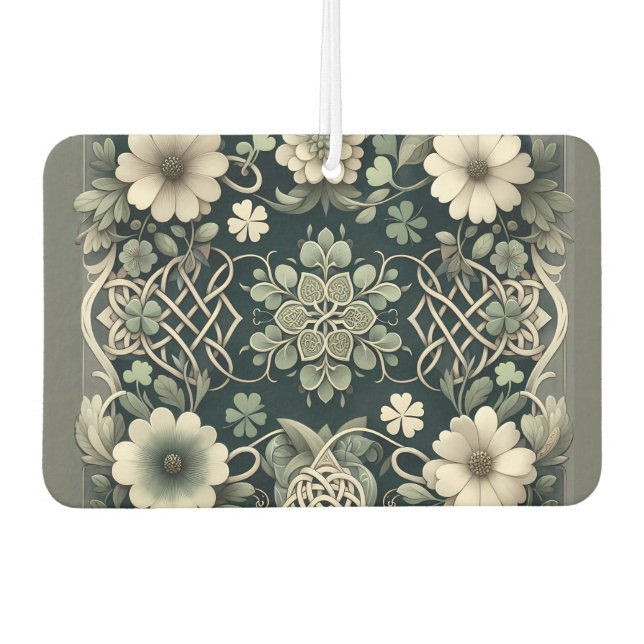 Celtic Clover Floral Charm Autolufterfrischer (Vorderseite)