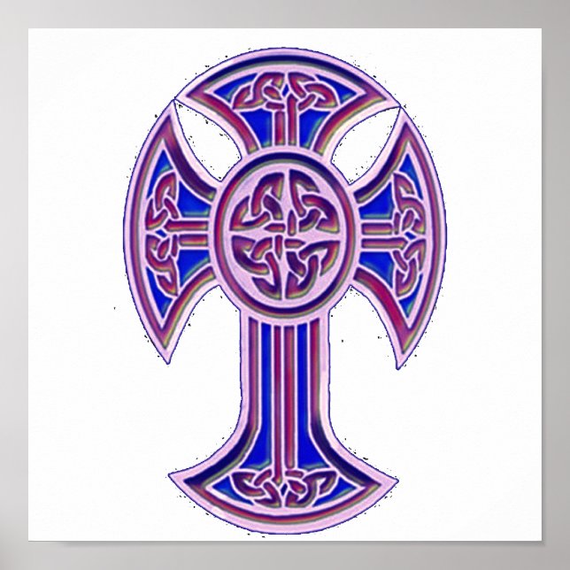 Celtic Cross 2 Purple Poster (Vorne)