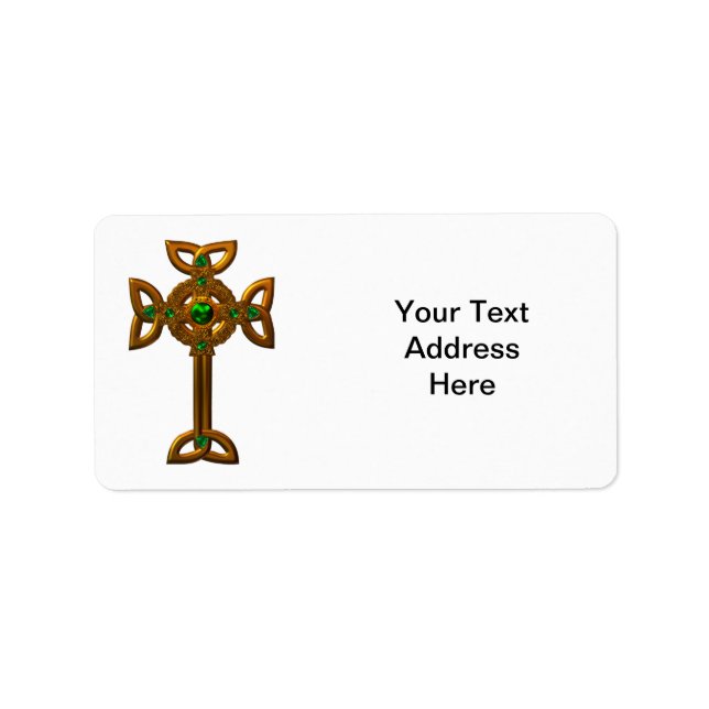 Celtic Cross Adressaufkleber (Vorne)