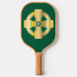 Celtic Cross Celtic Knot Letter M Monogram Pickleball Schläger