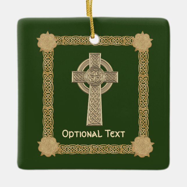 Celtic Cross Custom Keramikornament (Vorderseite)