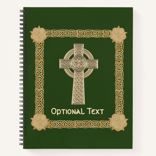 Celtic Cross Custom Notizbuch (Vorderseite)