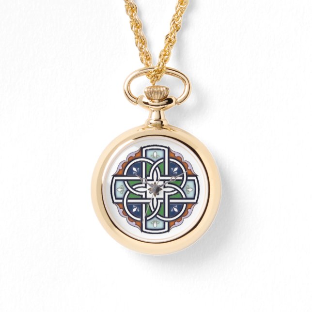 Celtic Cross Deko Armbanduhr (Vorderseite)