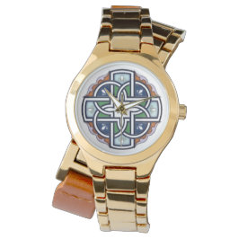 Celtic Cross Deko Armbanduhr